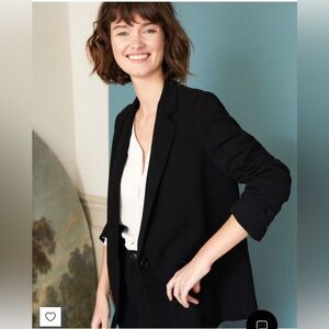 Comptoir Des Cotonniers Black One Button Classic Blazer Women’s Size 38 / M